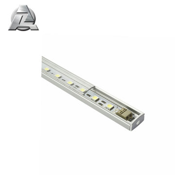 Perfil de tira de aluminio extruido para instalación empotrada para tubo de luz led